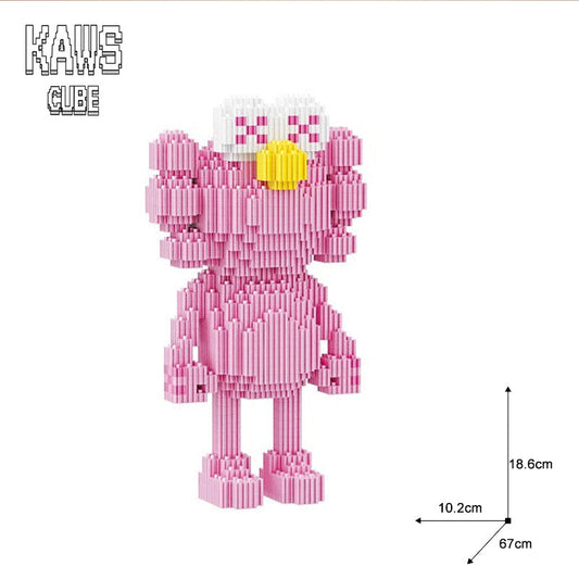 KAWS積木: Sesame Street Pink「141mm」 0911-08